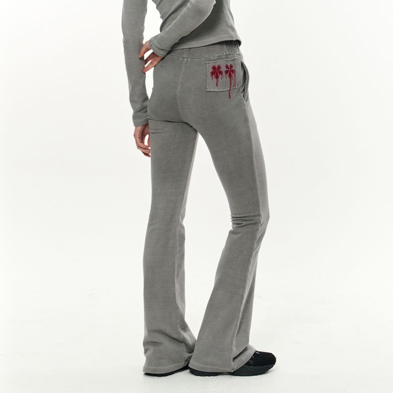 Patch Slim Lounge Pants _ Light Grey
