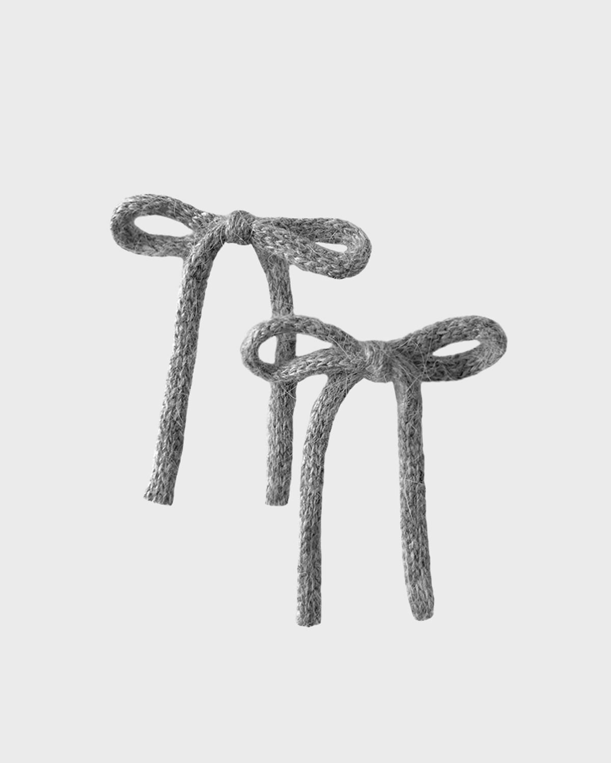 잇더즌매터(IT DOESN'T MATTER) [2 pack] Angora ribbon hair pin (Gray)