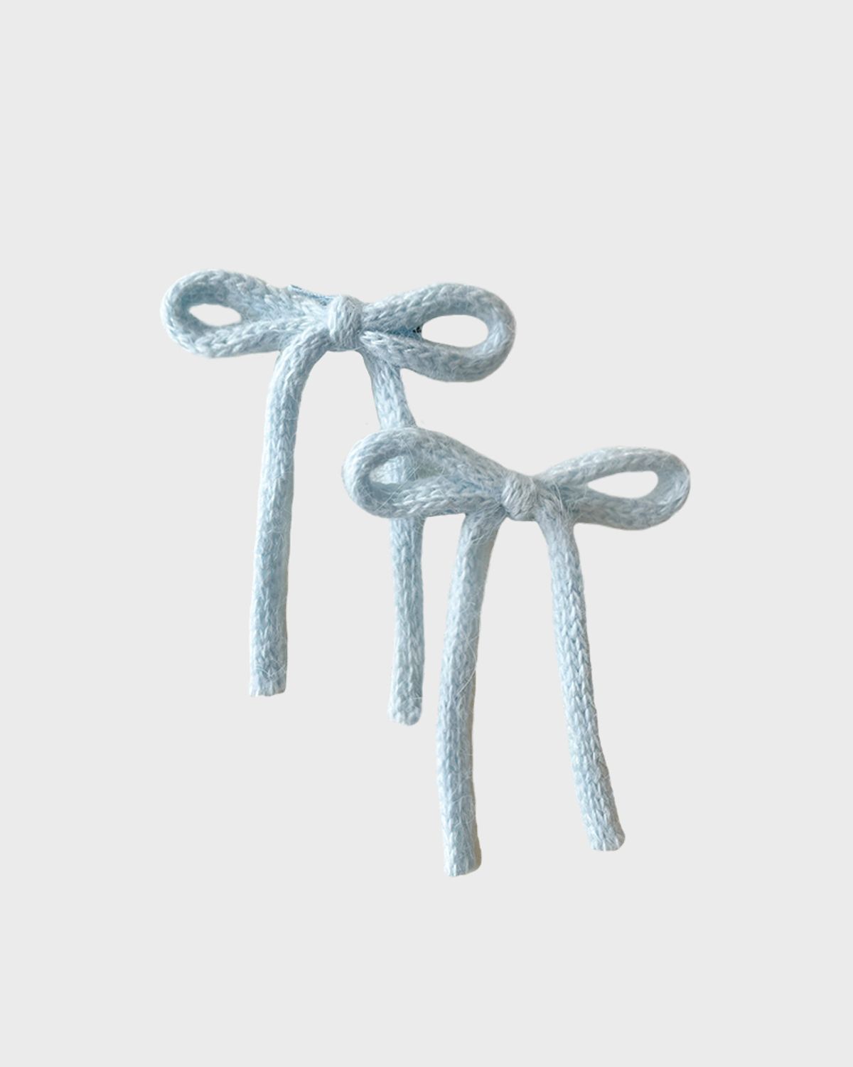 잇더즌매터(IT DOESN'T MATTER) [2 pack] Angora ribbon hair pin (Sky blue)