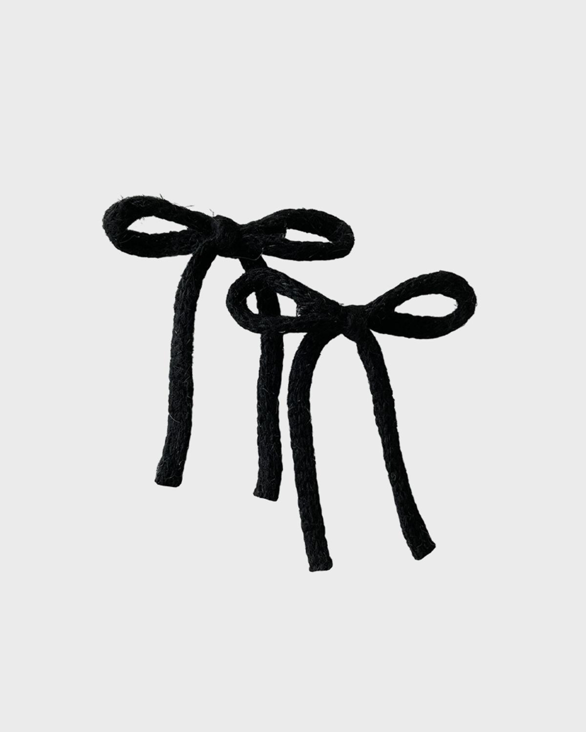 잇더즌매터(IT DOESN'T MATTER) [2 pack] Angora ribbon hair pin (Black)