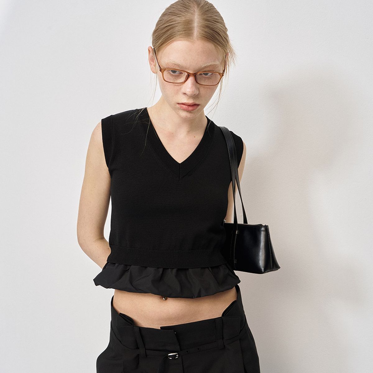 엘씨디씨티엠(LCDC™) VOLUME HEM KNIT TOP