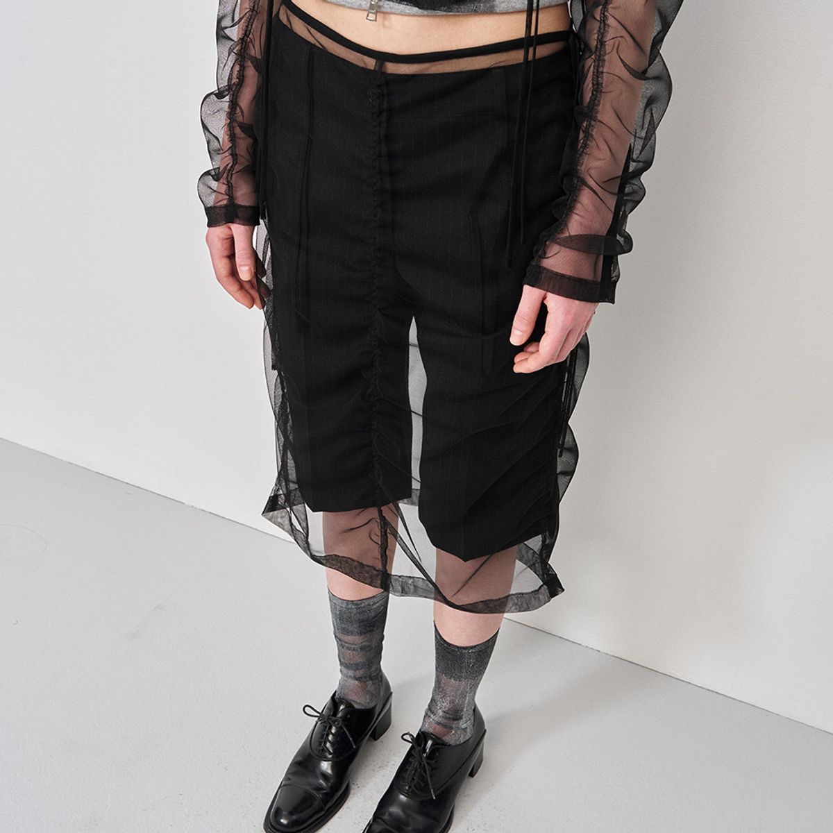 엘씨디씨티엠(LCDC™) MESH LAYERED SKIRT