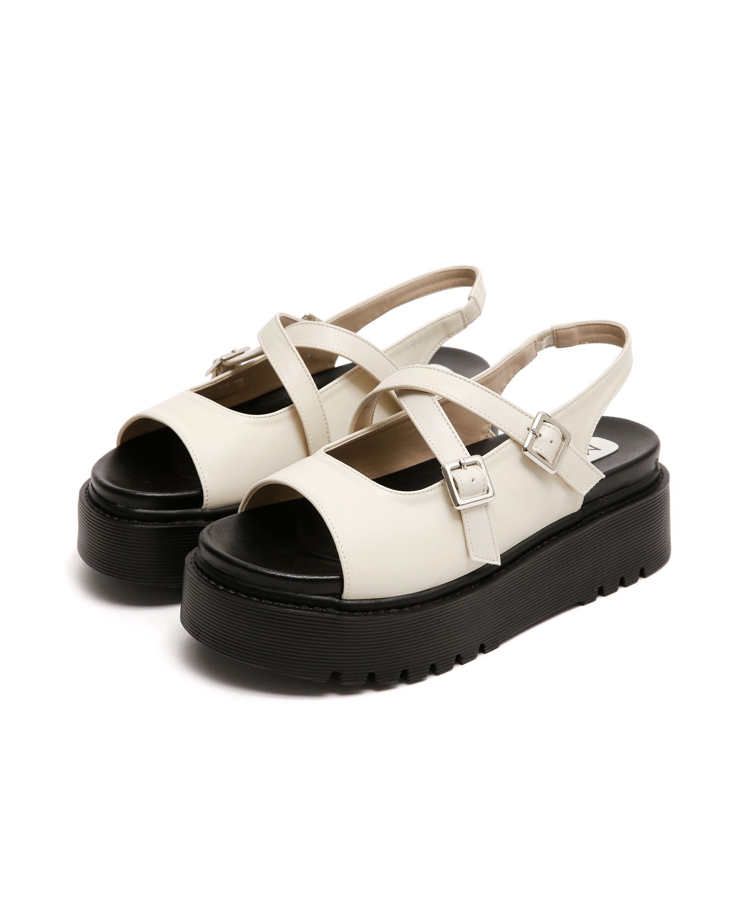サンダル・ミュール ^MACMOC^ 2Color Buckle Hidden Banding Toe Open Sandals 6Cm O MUSINSA | MACMOC Olga 2Color Buckle Hidden Banding Toe Open