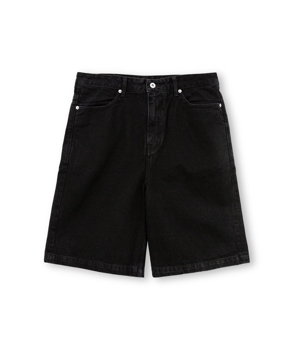 브라운야드(BROWNYARD) 24SS 데님 쇼츠, 블랙