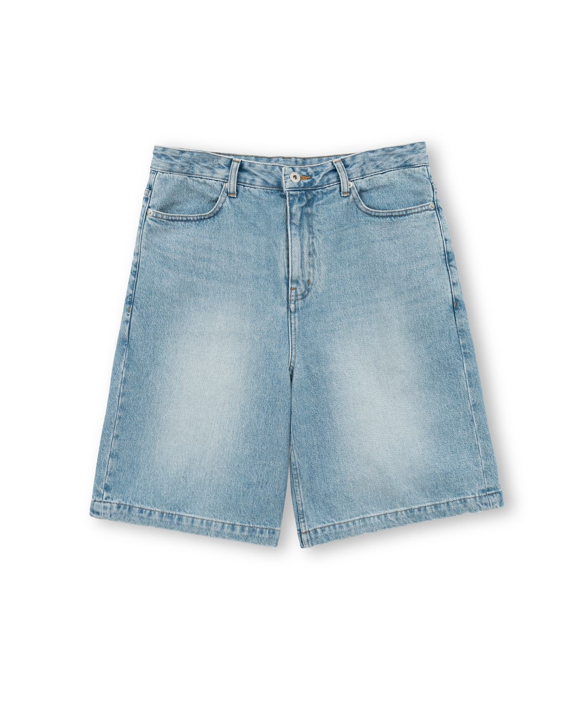 브라운야드(BROWNYARD) 24SS 데님 쇼츠, 라이트 블루