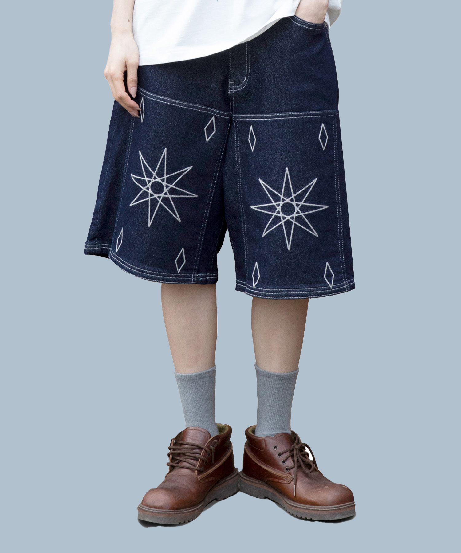 パンツ XTONZ XP206 Aria Bermuda Denim Shorts INDIGO XP206IG MUSINSA | XTONZ XP206 Aria Bermuda Denim Shorts (INDIGO)