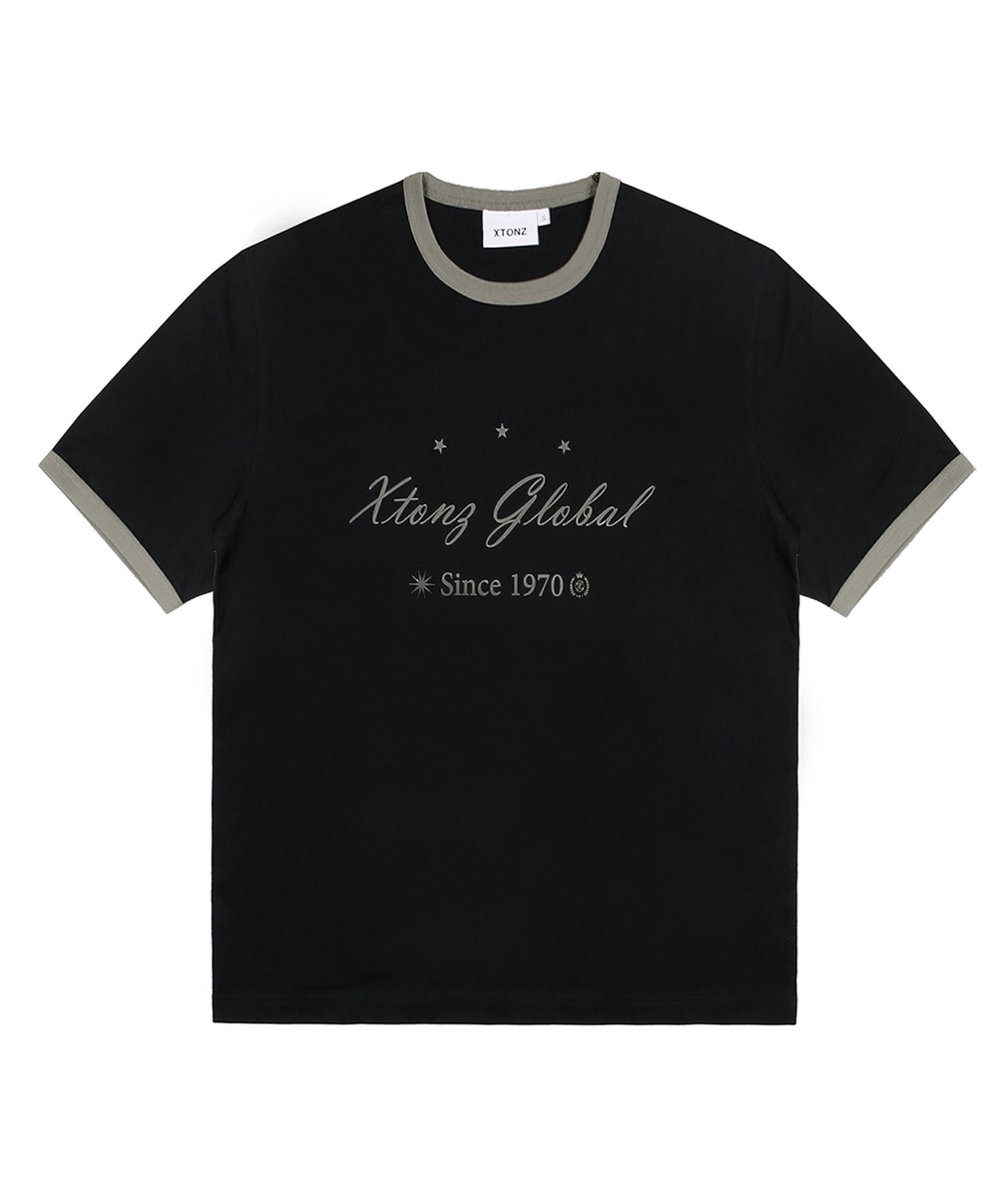 トップスその他 XTONZ XTT073 Russell Ringer Short Sleeve T-Shirt BLACK XTT07 MUSINSA | XTONZ XTT073 Russell Ringer Short-Sleeved T-Shirt