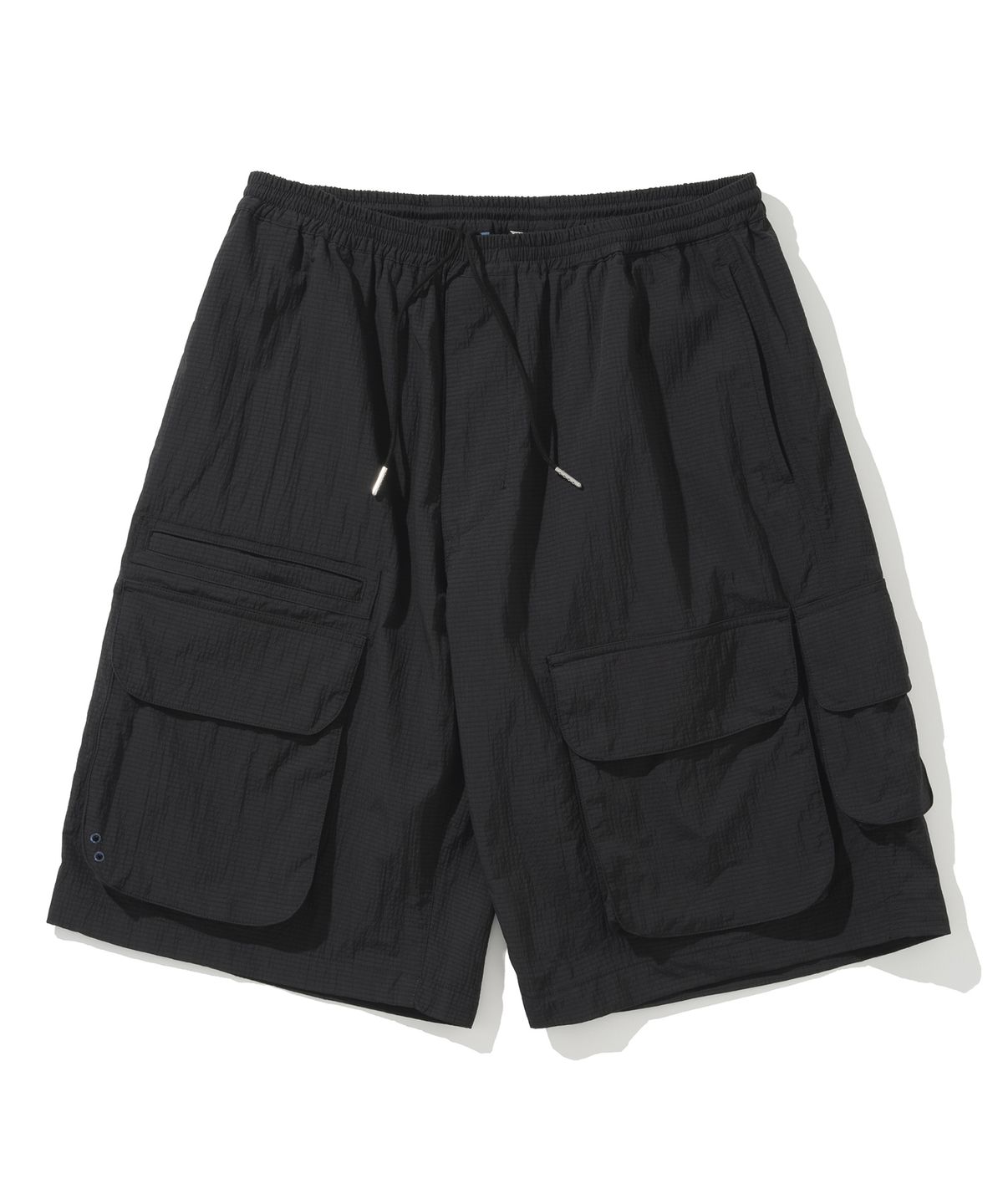 유니폼브릿지(UNIFORM BRIDGE) AE multi pocket short pants black