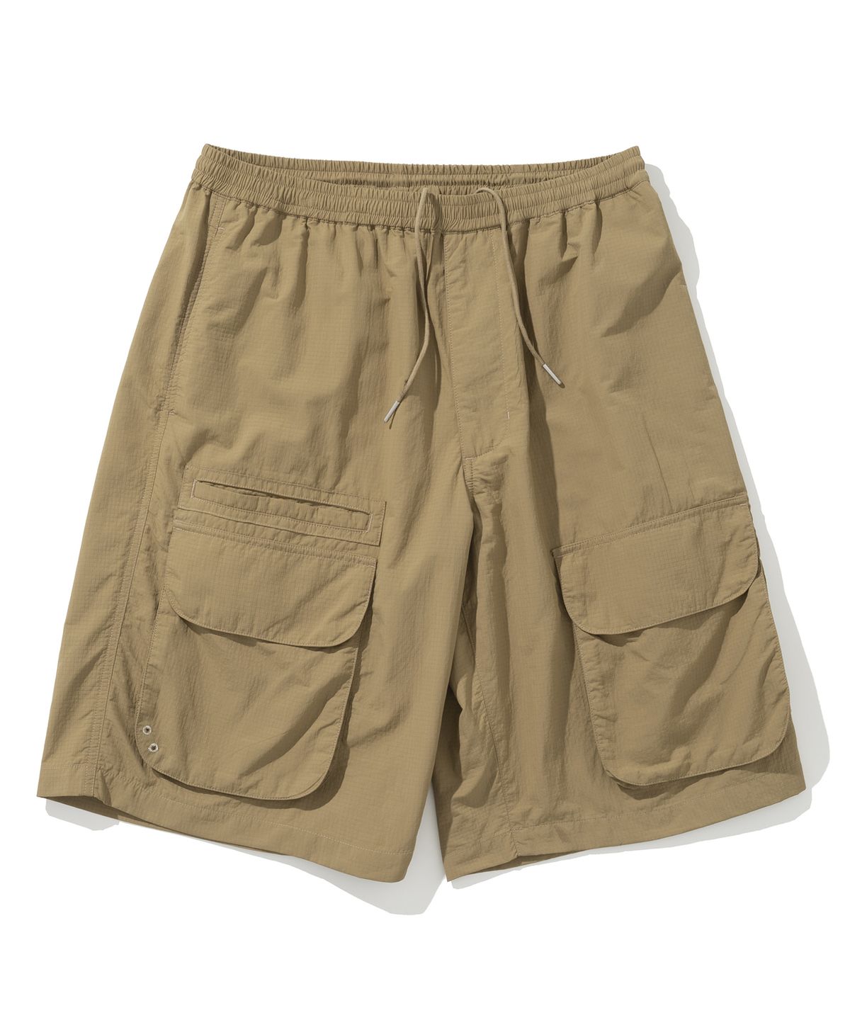유니폼브릿지(UNIFORM BRIDGE) AE multi pocket short pants tan