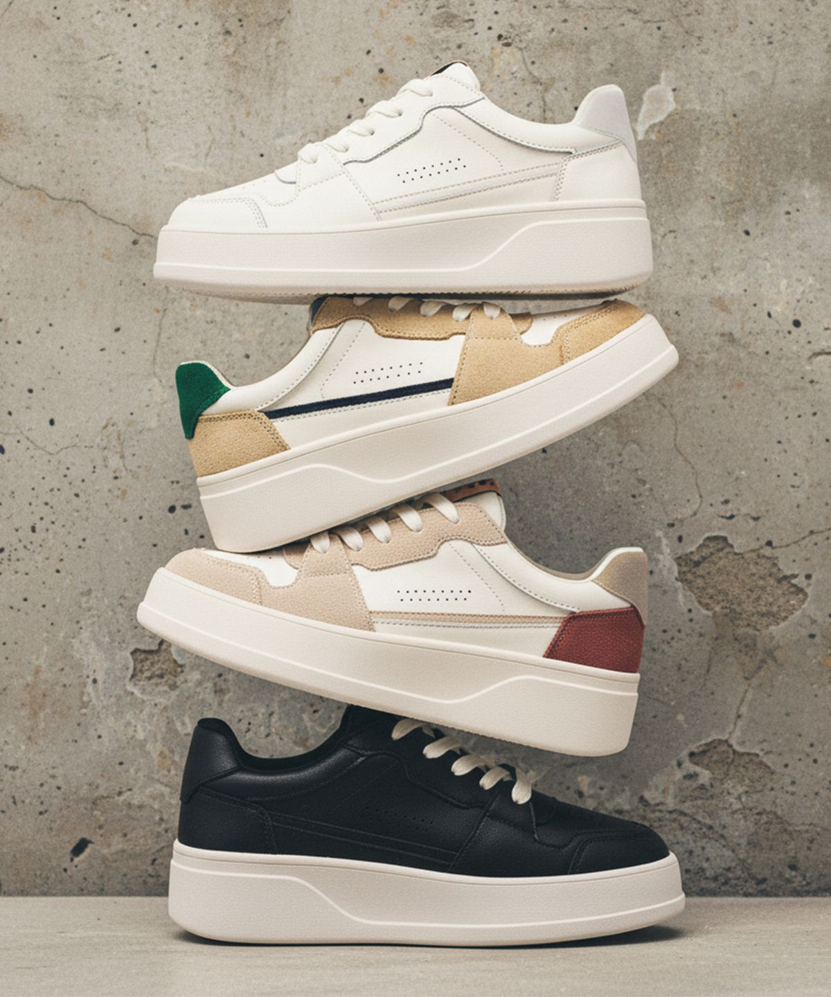 클립(CLLIB) ORBIT VINTAGE 스탠딩 스니커즈 4.3CM-CL0301 (4color)