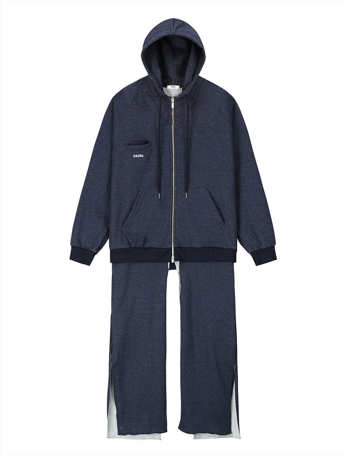 공사이육(0426X) COMBO HOODIE ZIP UP 11 [INDIGO]