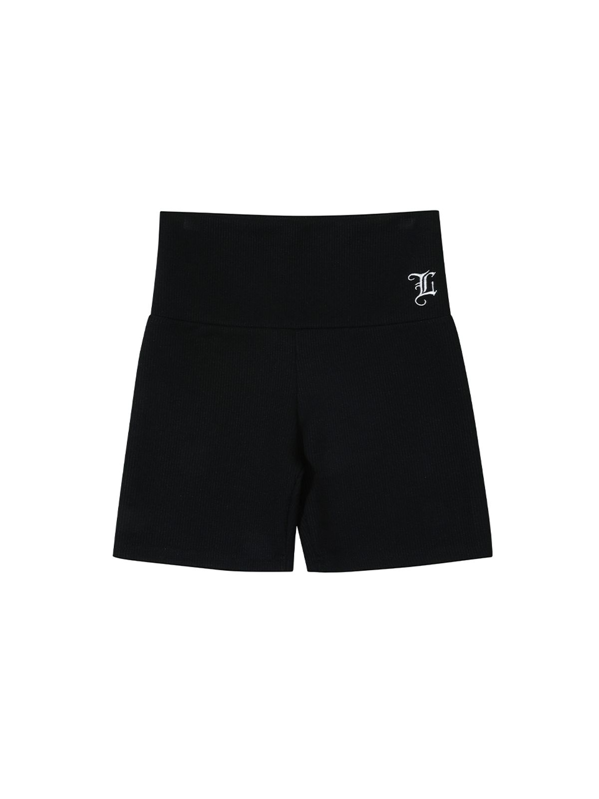 와이이이엘(YEEL) LOGO BANDING BIKER SHORTS BLACK