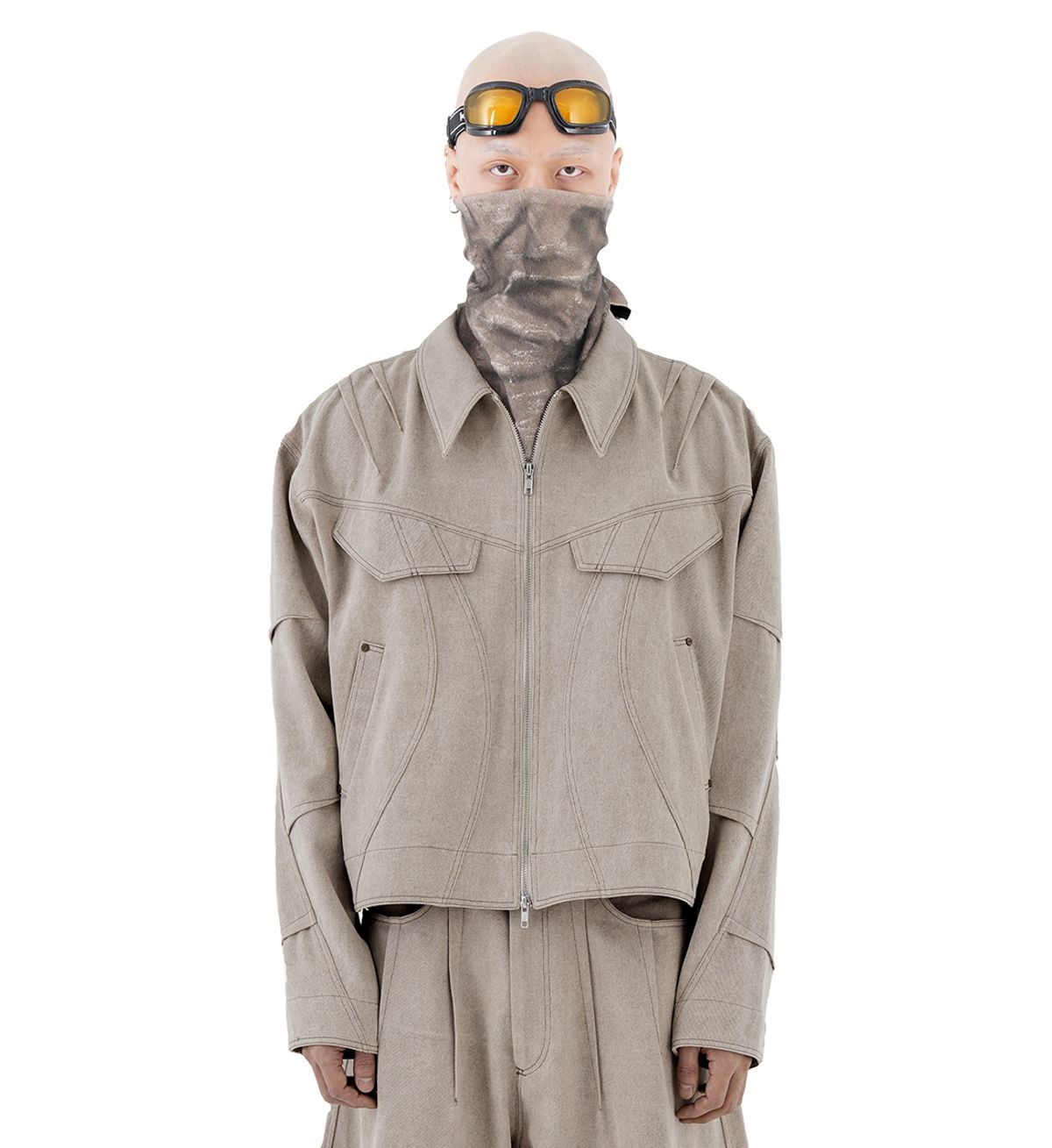 에르 바이 에러리스트(ERR BY ERRORIST) KUSE COTTON JACKET [SAND BEIGE]
