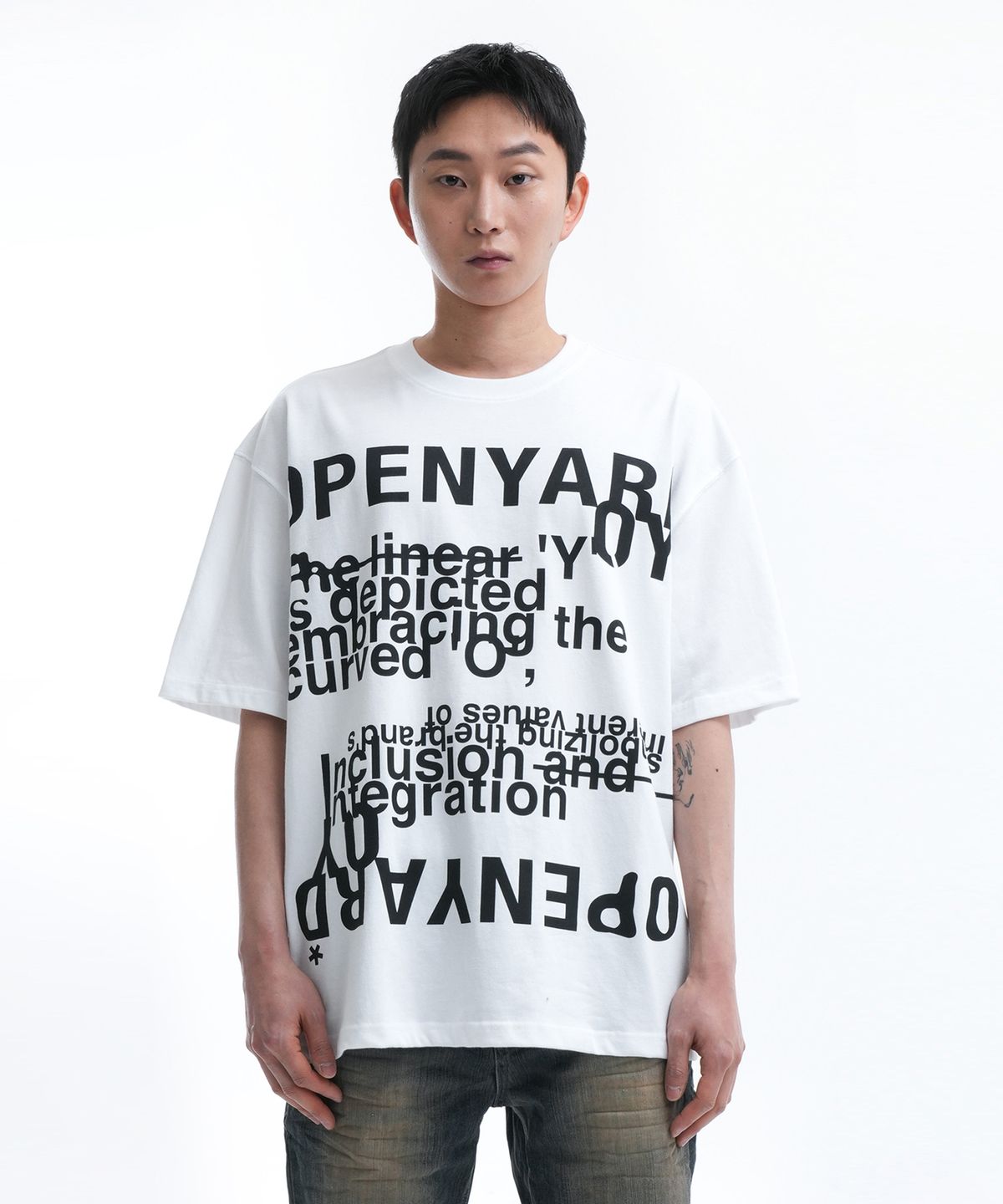 오픈야드(오와이)(OPENYARD(OY)) DECAL OPYD T-WHITE