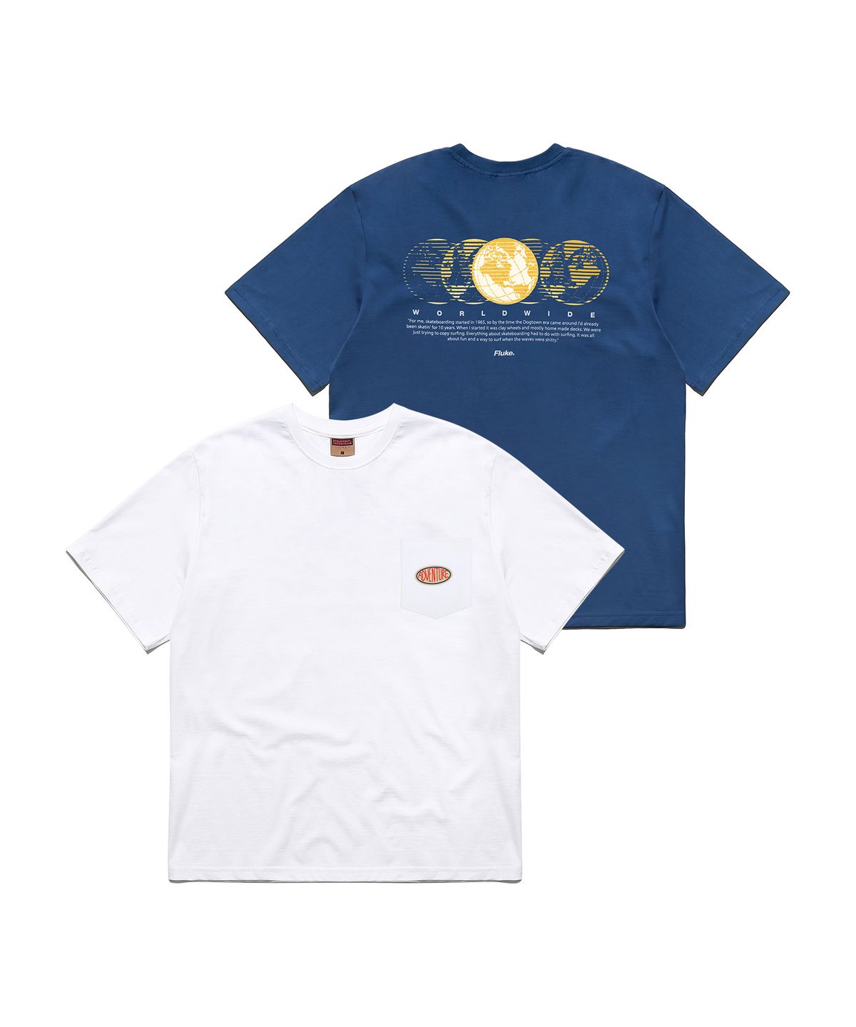 플루크(FLUKE) [SET]어드벤쳐 트럭커 포켓 반팔티셔츠+무빙 쉐도우 반팔티셔츠 (FST141+FST149)