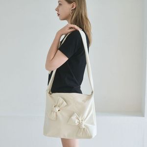 투리본 크로스백- 아이보리