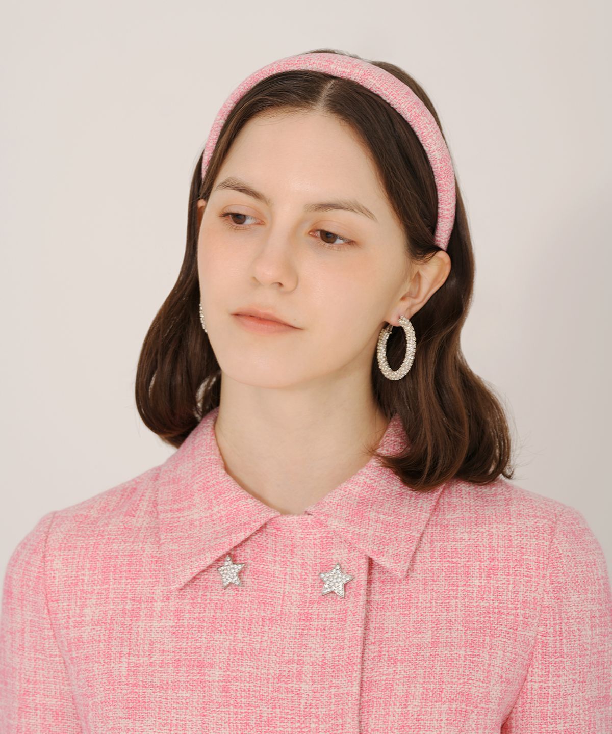 아이스가든에이오공팔(ICE GARDEN A.508) Tweed Hair Band