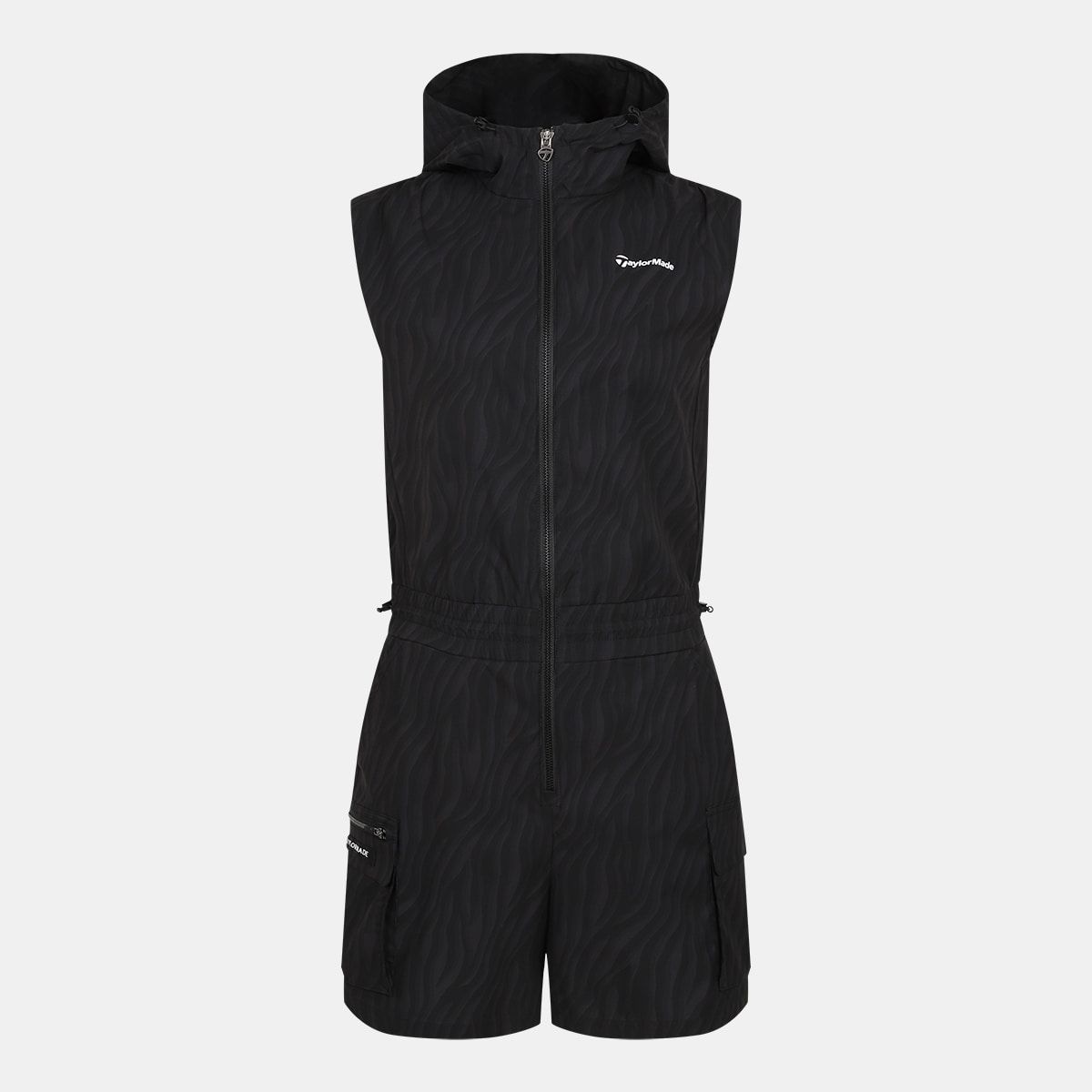 테일러메이드 어패럴(TAYLORMADE APPAREL) 여성 패턴 후드 민소매 카고 반바지 점프수트 TON-61HG04-199