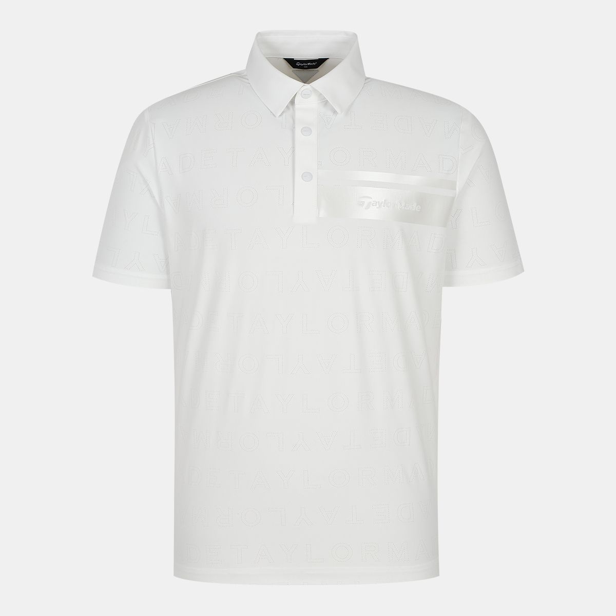 테일러메이드 어패럴(TAYLORMADE APPAREL) 남성 고주파 전판 펀칭 카라 반팔 티셔츠 T8031TN2144-100