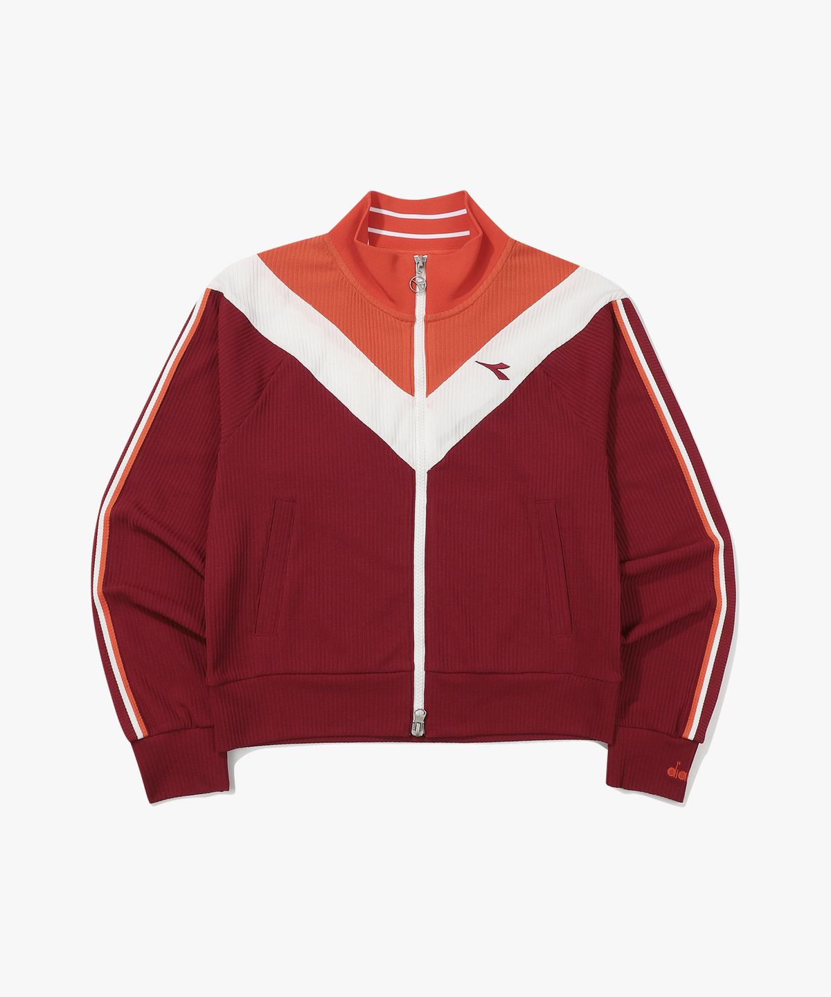 디아도라(diadora) 몬텔로 스테디 져지 자켓 우먼 BURGUNDY