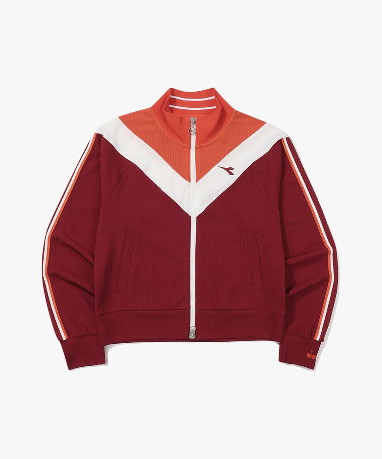 몬텔로 스테디 져지 자켓 우먼 BURGUNDY