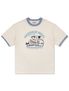 UNISEX 오버핏 퍼피서핑 링거 반소매 티셔츠 크림(FCE2TS401M)