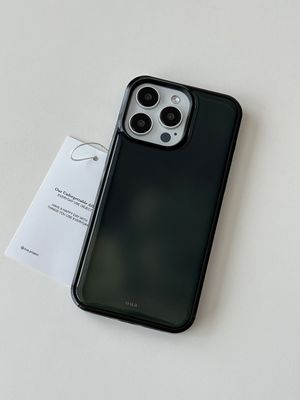 [아이폰17출시][+맥세이프][+갤럭시S26]Yunseul of the forest 에폭시 블랙 범퍼 케이스