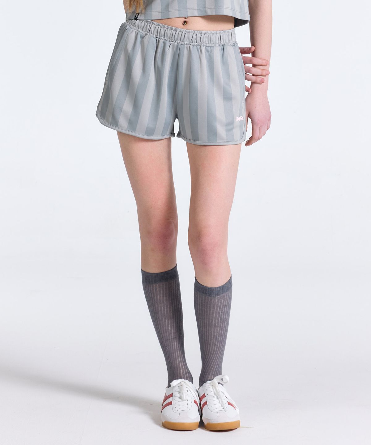 골라(GOLA) W SOCCER SHORTS [LIGHT GRAY]