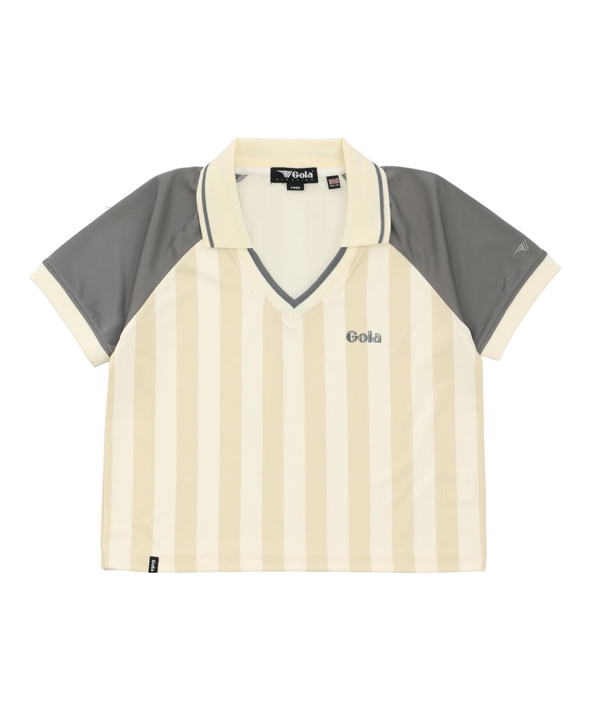 골라(GOLA) W SOCCER CROP T-SHIRTS [IVORY]