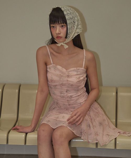 [ODDONEOUT] SHIRRING TUBE TOP ONE PIECE /追跡付 MUSINSA | ODDONEOUT FLOWER SHIRRING ONE PIECE PINK