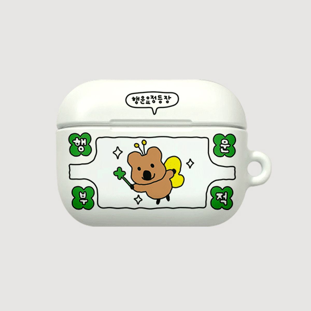 디즈버니스타(DISBUNNYSTAR) AIR PODS 하드 케이스 행운쿼카