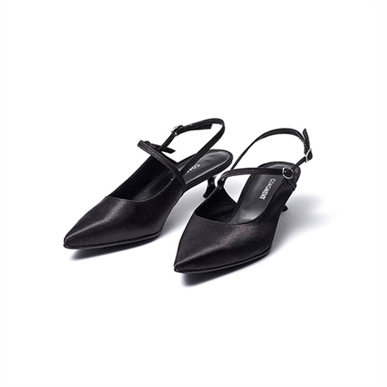 [Jane Slingback] Satin Black