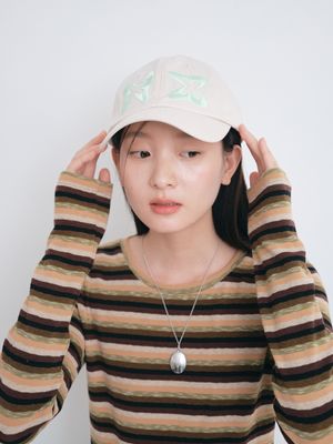 럭키 루키 볼캡 Lucky Rookie Ball Cap (Cream Beige)