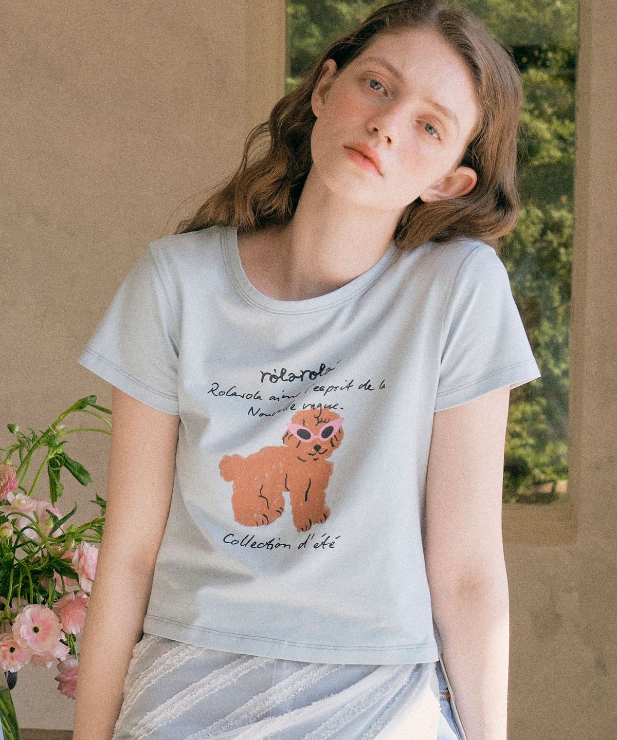 로라로라(ROLAROLA) ROLA SUNGLASSES PUPPY T-SHIRT BLUE