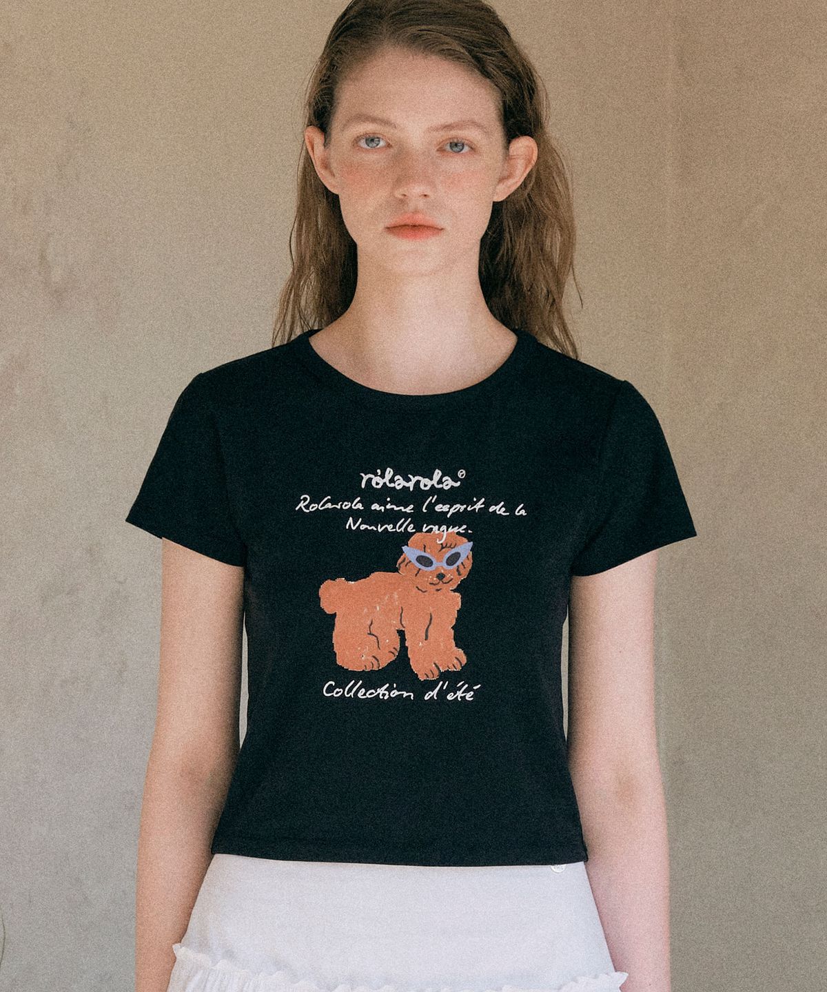 로라로라(ROLAROLA) ROLA SUNGLASSES PUPPY T-SHIRT BLACK