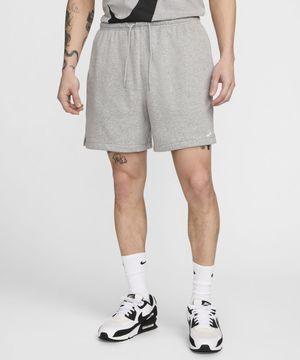 클럽 프렌치 테리 플로우 쇼츠 M - 다크 그레이 헤더:라이트 스모크 그레이:화이트 / FN3521-063