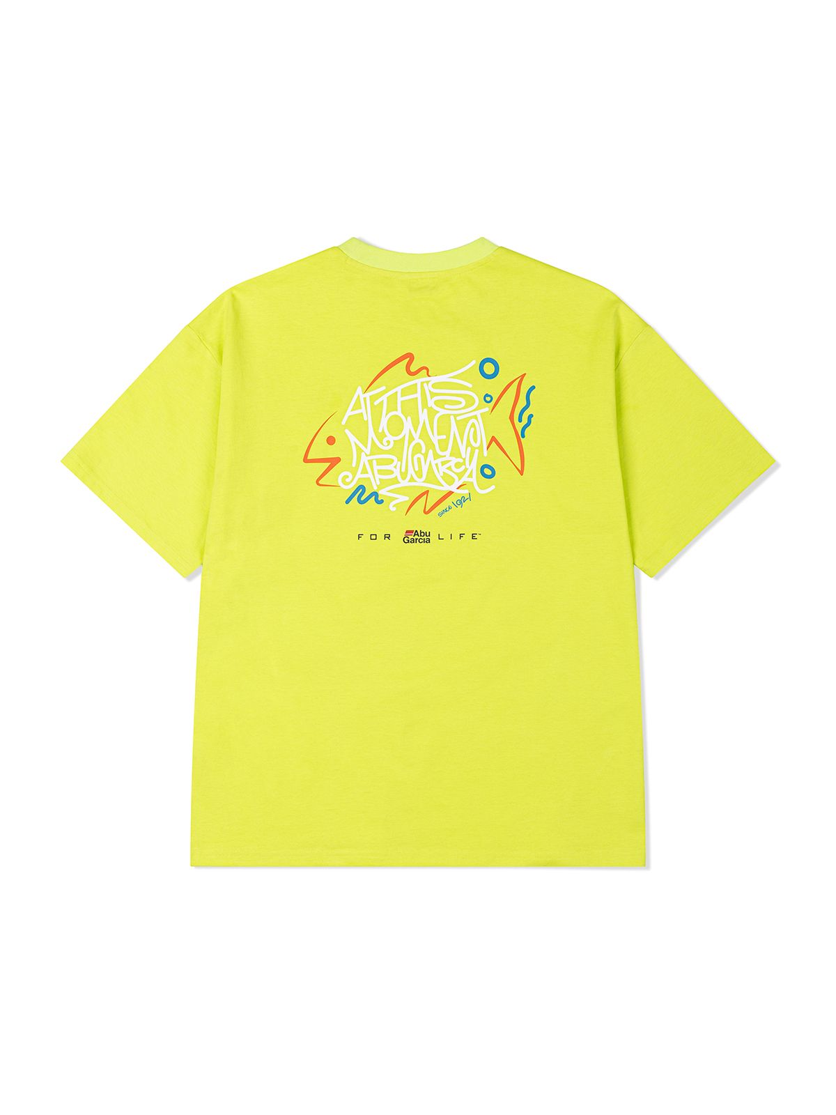 아부가르시아(ABU GARCIA) 그래픽 반팔 티셔츠 NEON GREEN