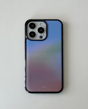 [아이폰17][+맥세이프][+갤럭시S26]pink sea 에폭시 블랙 범퍼 케이스