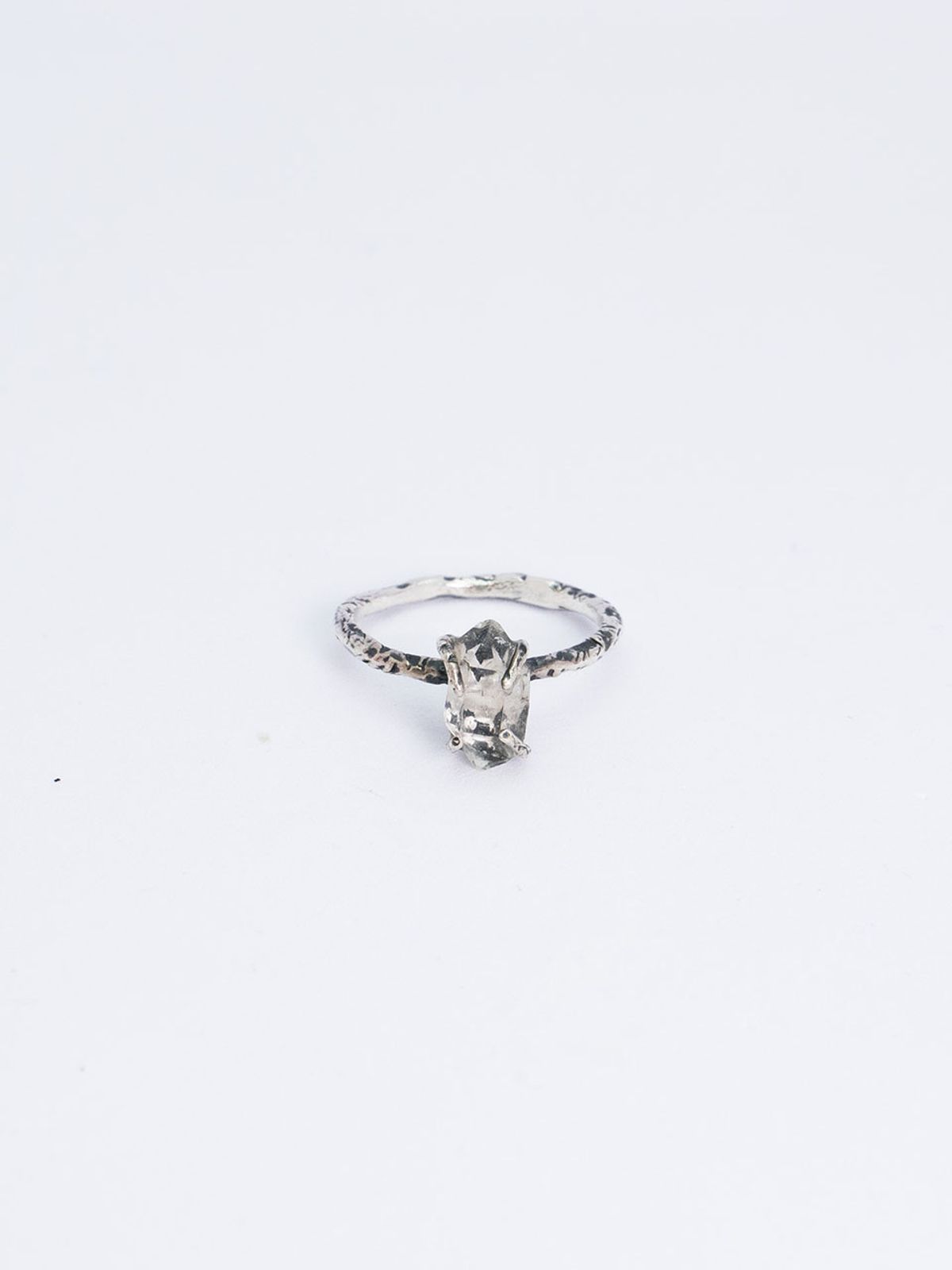 하랑(HARANG) HR 125R_Antique Gemstone Ring (Herkimer Diamond Ring)
