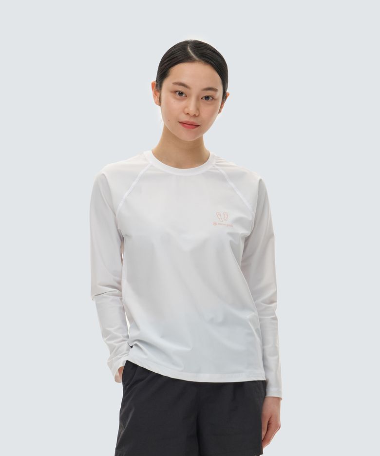 루즈핏 여성 긴팔 래쉬가드 Off White (S24MWWSW07)