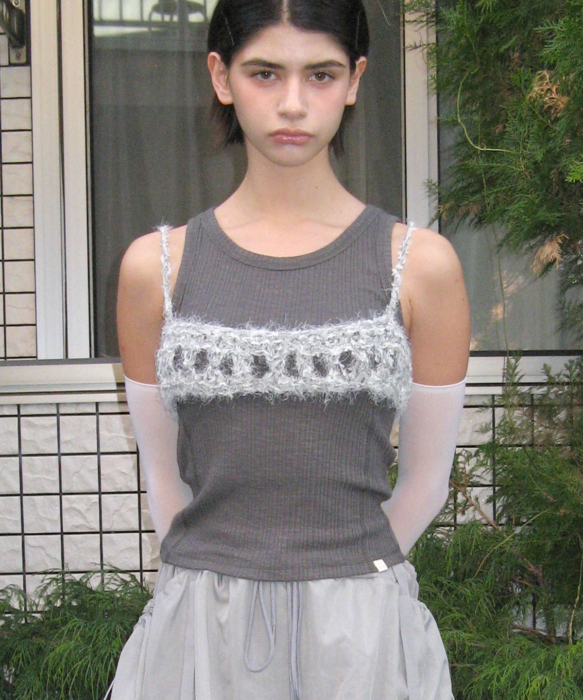 타입서비스(TYPESERVICE) Basic Stitch Sleeveless [Charcoal]