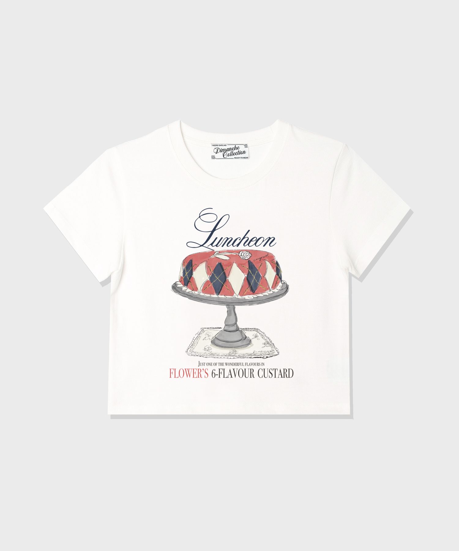 [DIMANCHE] ★韓国新規★24SS/ARGYLE CAKE CROP T-SHIRT MUSINSA | DIMANCHE Argyle Cake Crop T-shirt