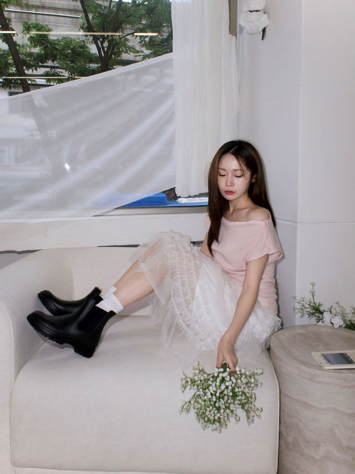 슈펜(SHOOPEN) 숏 밴딩 첼시 레인부츠 HPCV6ES704
