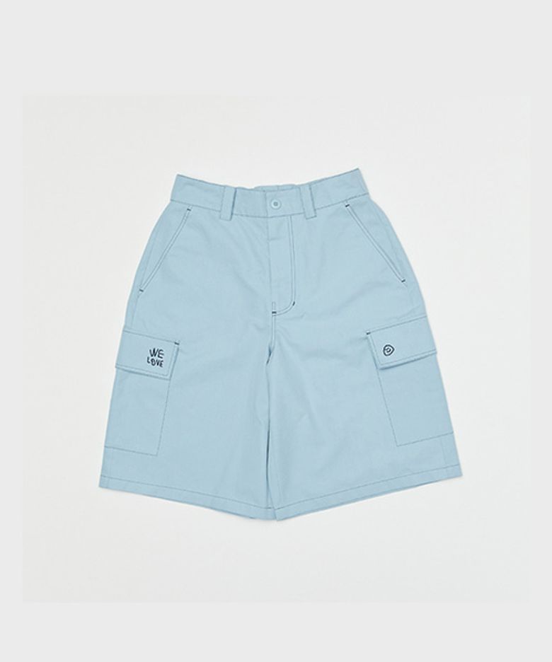 MID LENGTH COTTON PANTS WE LOVE BLUE