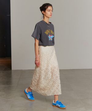 로즈 레이스 스커트_아이보리