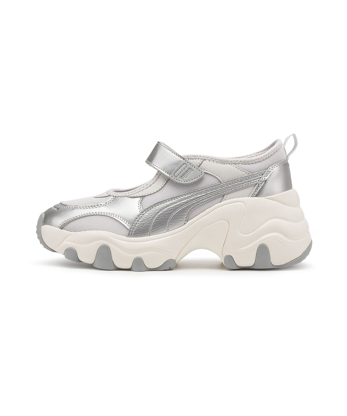 푸마(PUMA) 펄사 웨지 우먼스 샌들 - 그레이:실버 / 398677-06