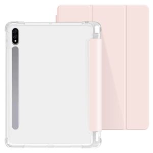 [스티커증정] 갤럭시탭 S펜슬 수납 스마트 투명 케이스