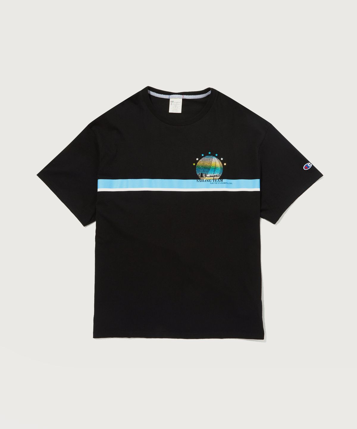 챔피온(CHAMPION) 하이드라 스포츠 그래픽 반팔 티셔츠 Black