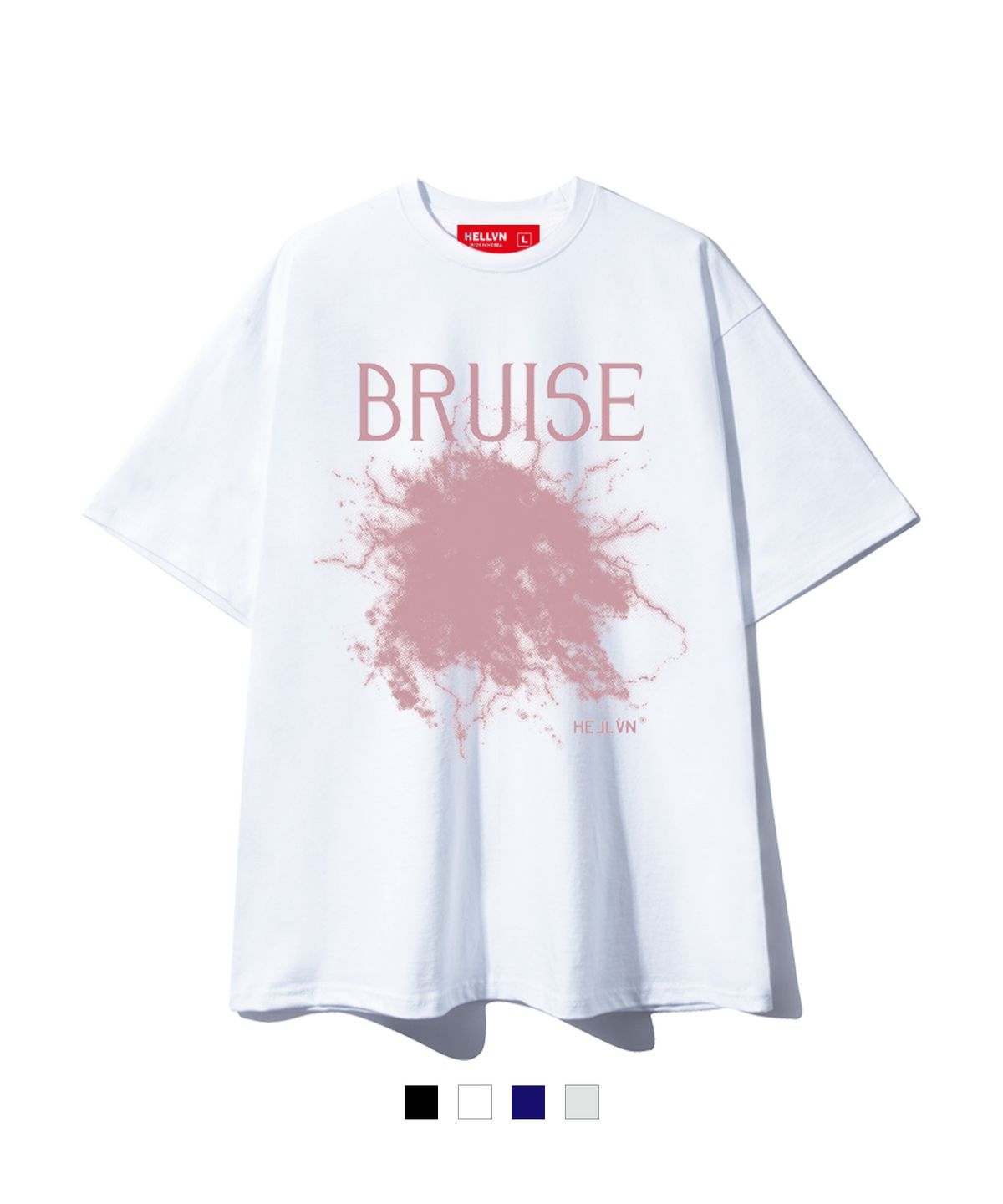 헬븐(HELLVN) H/V BRUISE 오버핏 반팔 (SOS2-4HV022)