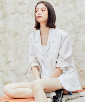 FOUR BUTTON SINGLE JACKET IVORY